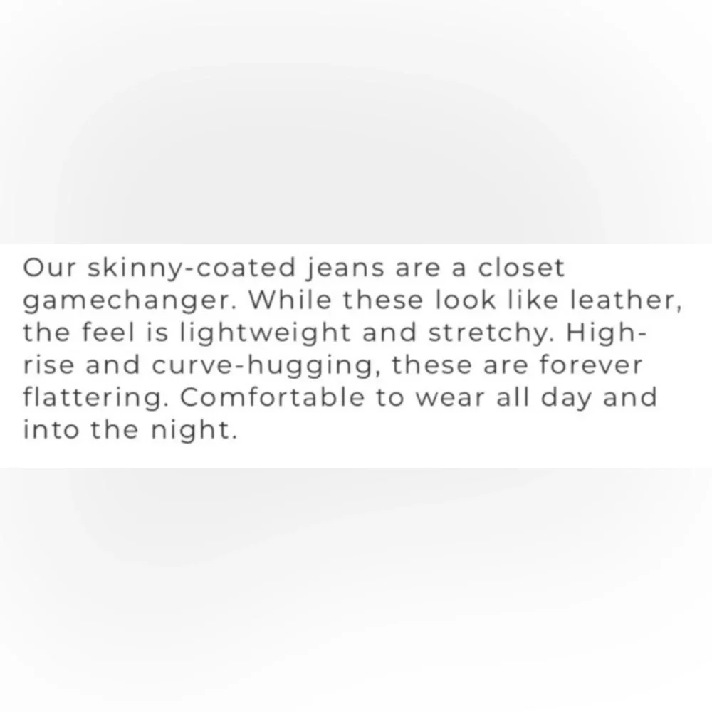 Sale! Stylish Skinny Fit Black Moto-Style Leather Pants, WHBM size 2 - Picture 4 of 16